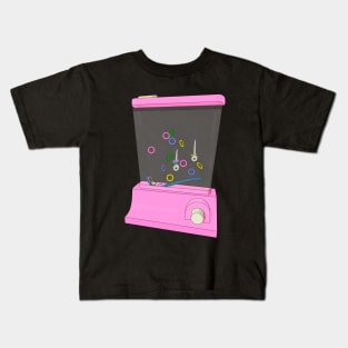 Pink Waterful Ring Toss Kids T-Shirt